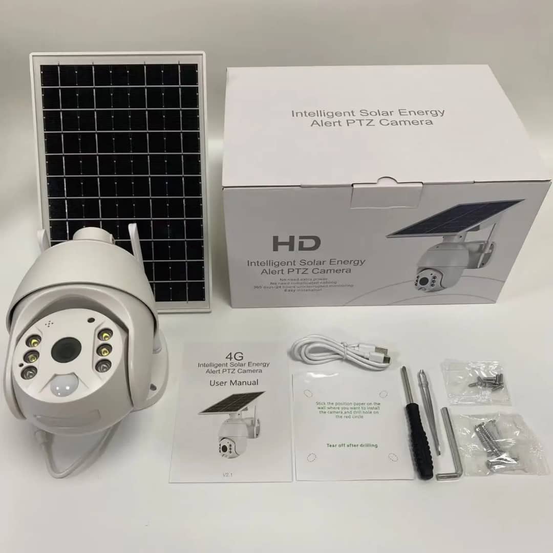 Caméra de surveillance à panneau solaire à SIM